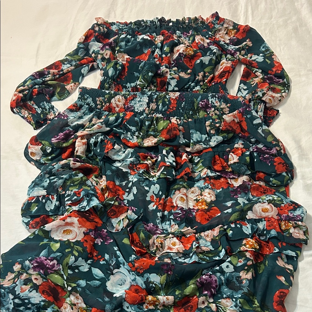 Floral Off-Shoulder Dress